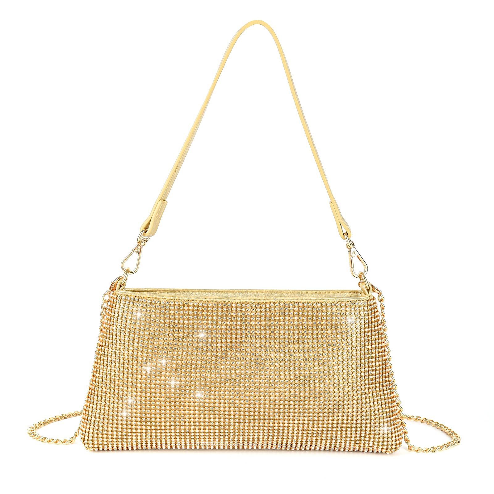 nsihing Clutch Damen Clutch Elegante Brauttasche Diamant Handtasche Hochzeit, Abendtasche Klatsch Tasche Cluthes