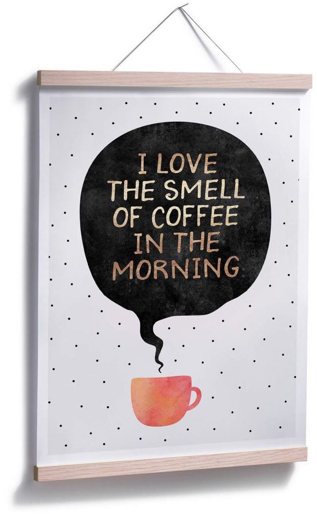 smell Poster Schriftzug coffee, of Wall-Art (1 St)