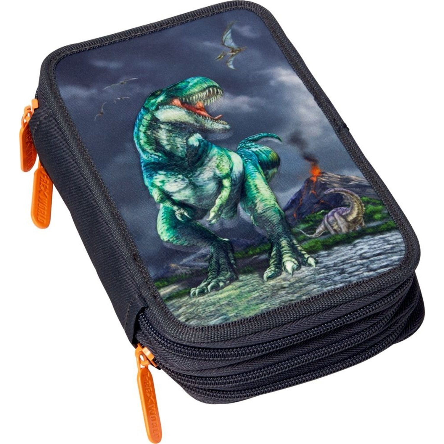 COPPENRATH DIE SPIEGELBURG Federmäppchen 16743 T-Rex World 3-Fach Federmäppchen (mit 3D-Druck)