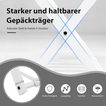 KOMFOTTEU Kofferständer Gepäck-Halterung, (1-tlg., klappbar, mit 2-Stöckiger Design)