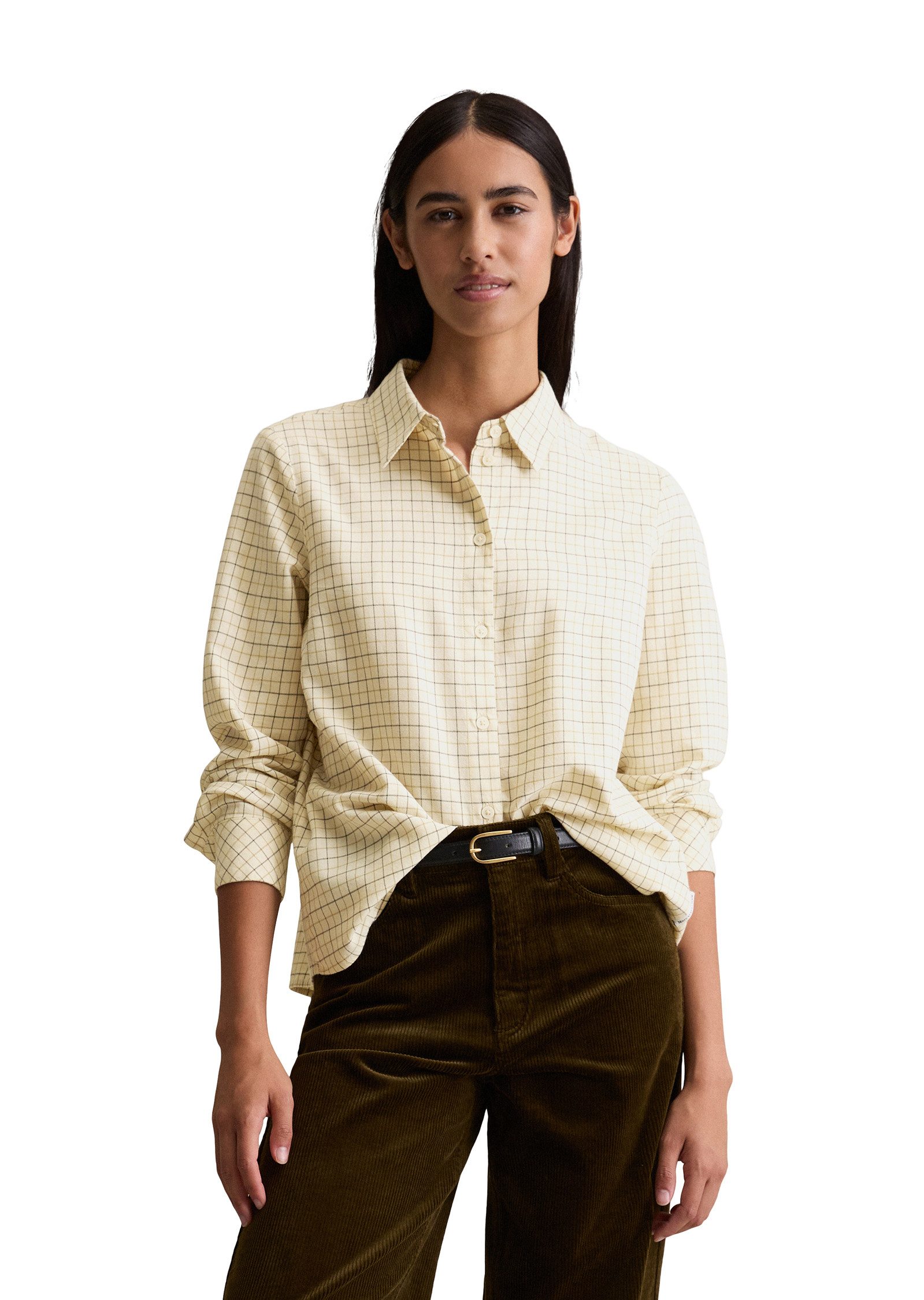 Marc O'Polo DENIM Langarmbluse in softer Flanell-Qualität