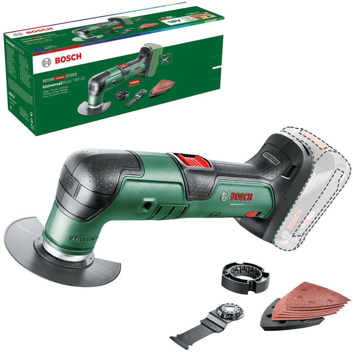 Bosch Home & Garden Akku-Multifunktionswerkzeug UniversalMulti 18V-32, ohne Akku und Ladegerät