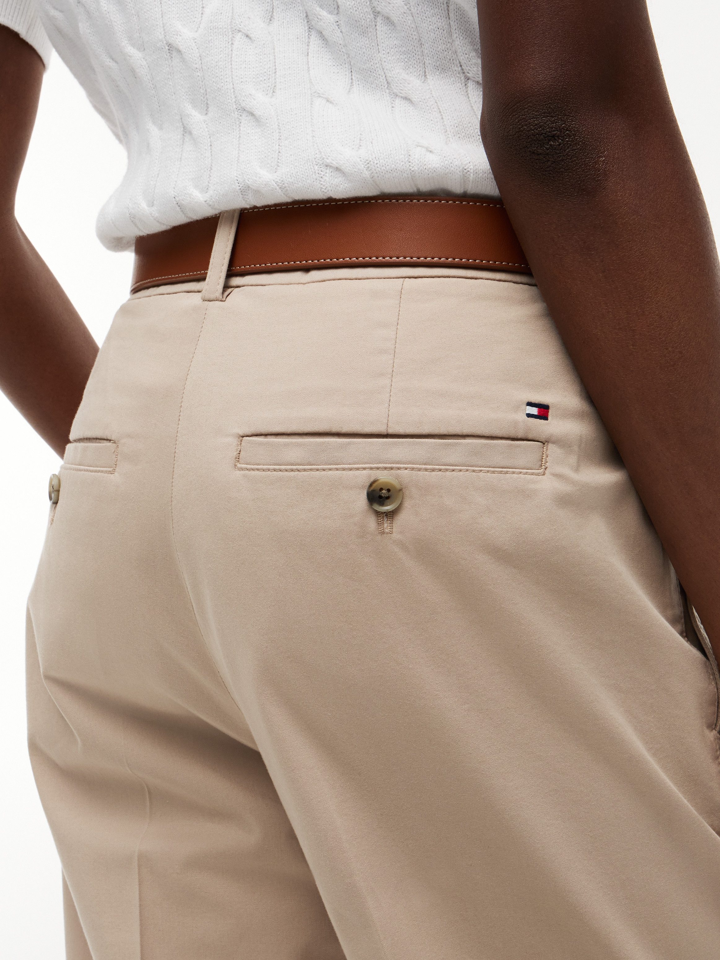 Tommy Hilfiger Chinohose COTTON SLIM STRAIGHT CHINO Baumwollmischung, straight fit