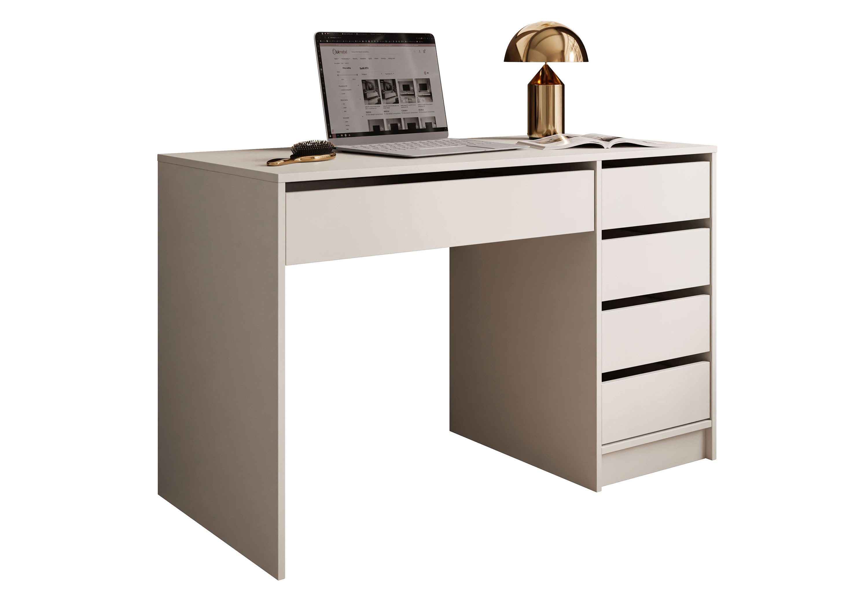Lookway Schminktisch MADA MATT Schreibtisch mit Schubladen und matter Oberf günstig online kaufen