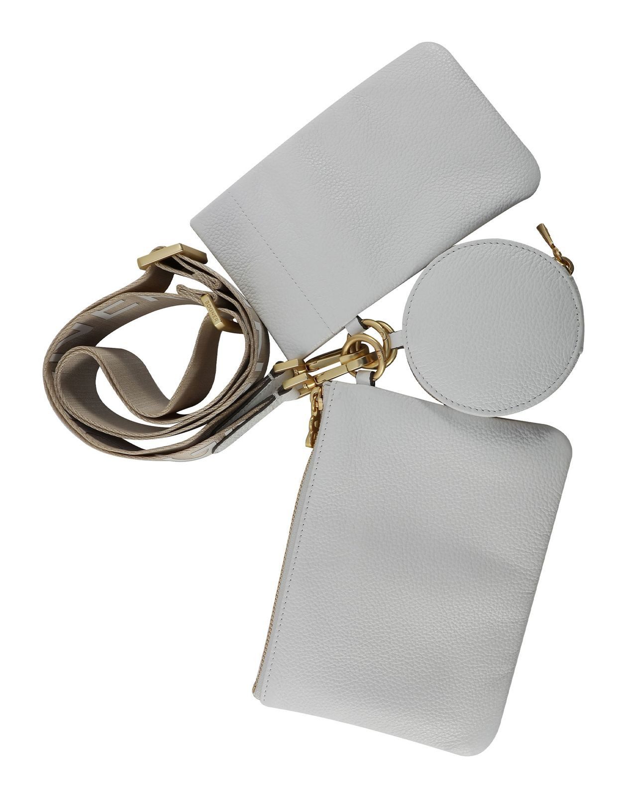 BOGNER Umhängetasche Marly Multipocket (Set, 3-tlg), aus echtem Rindsleder