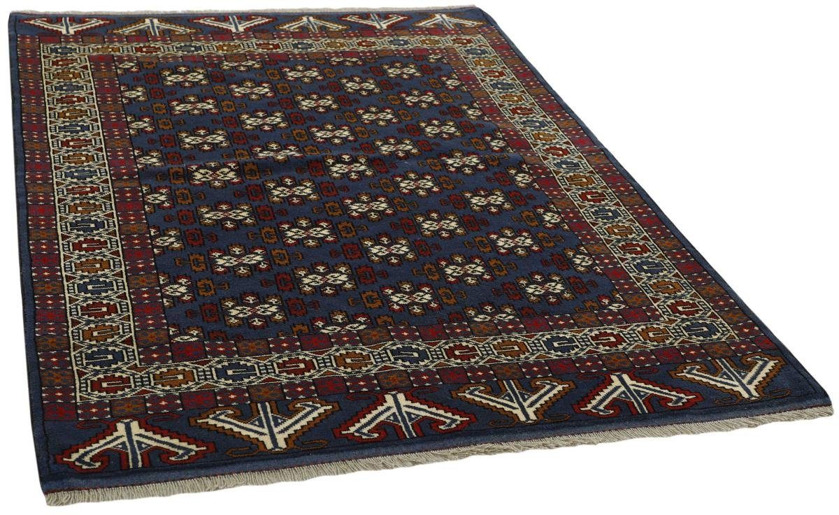 Orientteppich Turkaman 135x194 Nain Höhe: mm 6 Orientteppich Handgeknüpfter rechteckig, Trading, / Perserteppich
