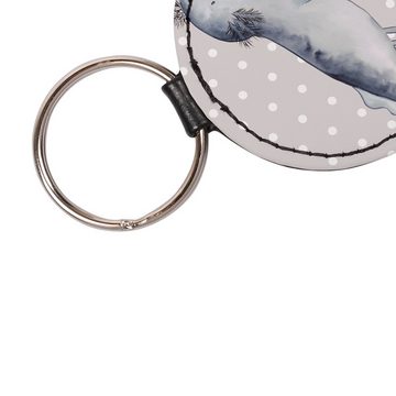 Mr. & Mrs. Panda Schlüsselanhänger Axolotl Schwimmen, Schlüsselanhänger, Taschenanhänger, Anhänger, (1-tlg), Elegantes Accessoire