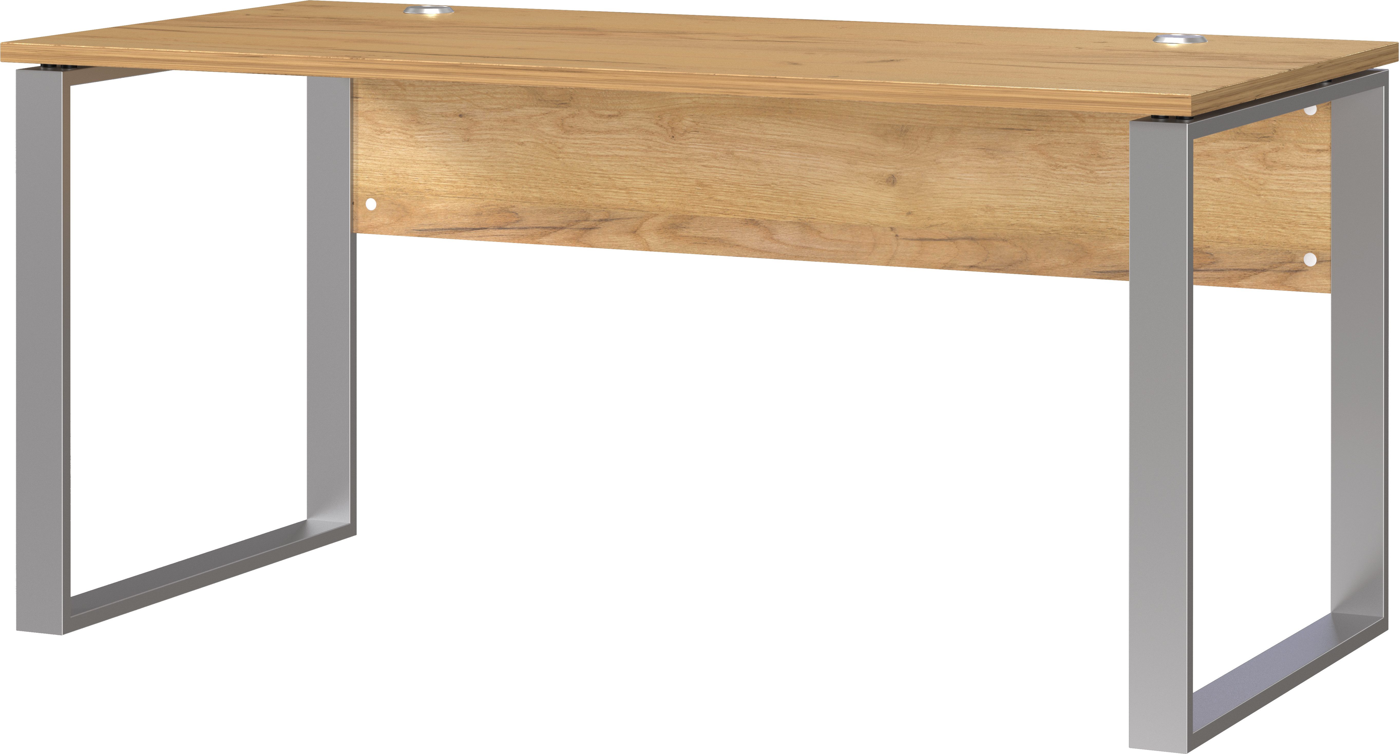 GERMANIA Schreibtisch Altino, Kufen aus Metall, 2x Kabeldurchlass, Breite 160 cm, Made in Germany