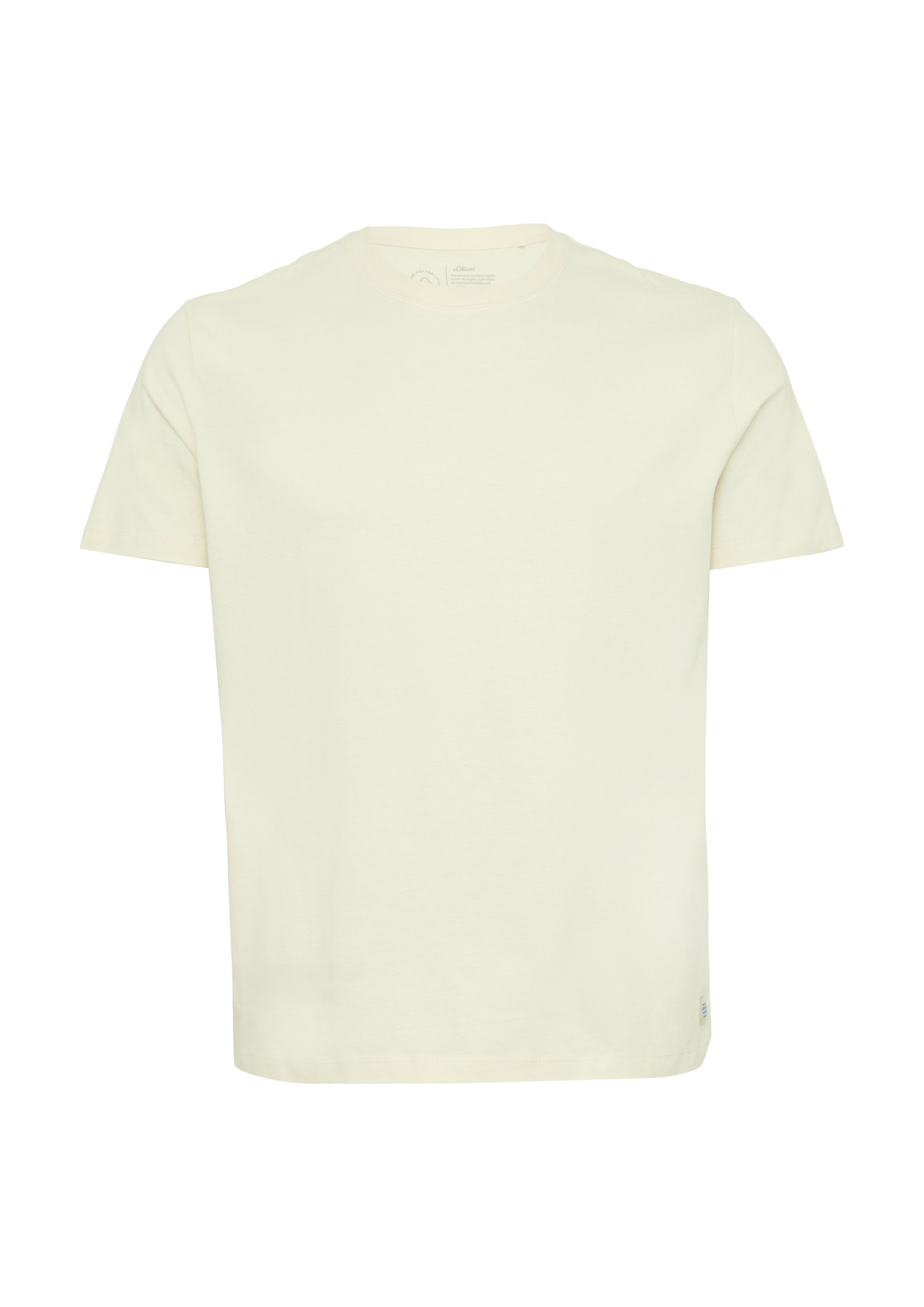 s.Oliver Kurzarmshirt T-Shirt mit Crewneck und günstig online kaufen