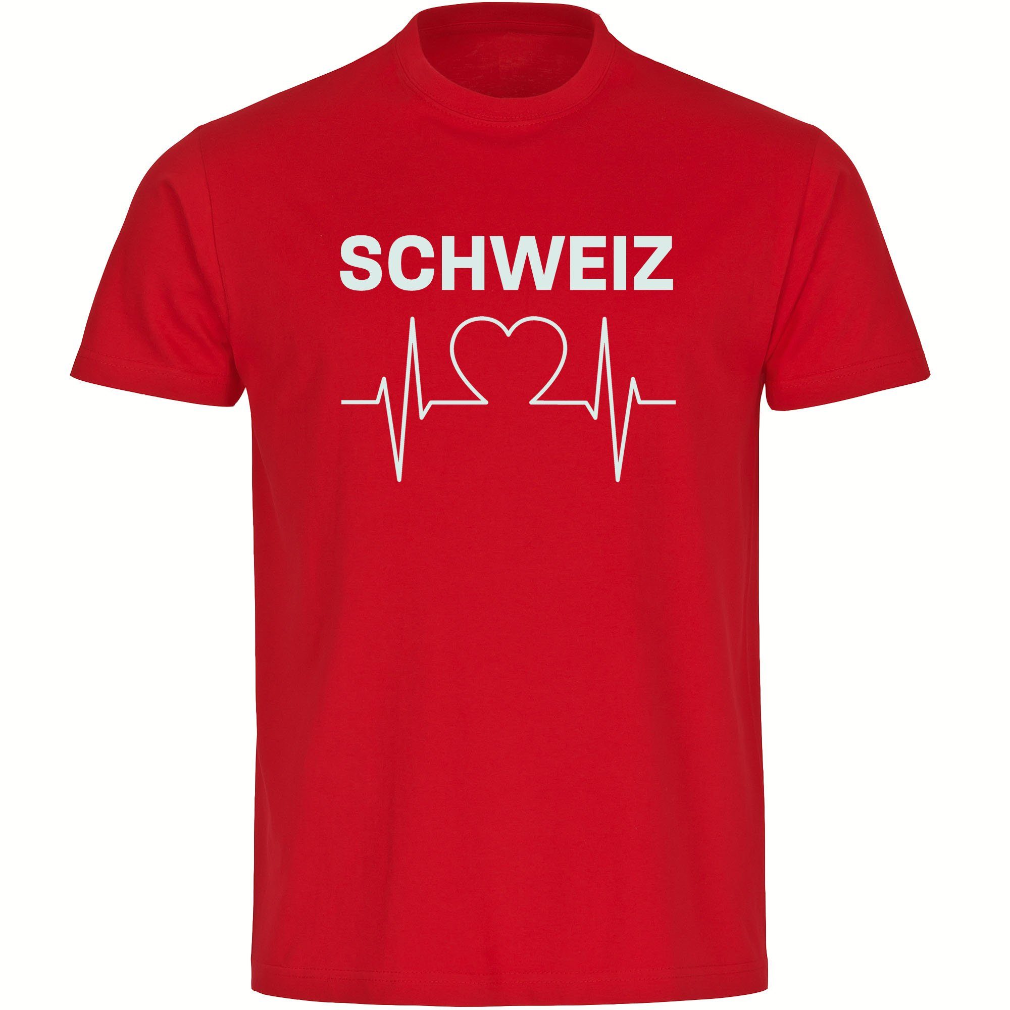 T-Shirt Herren Schweiz - Herzschlag - Männer
