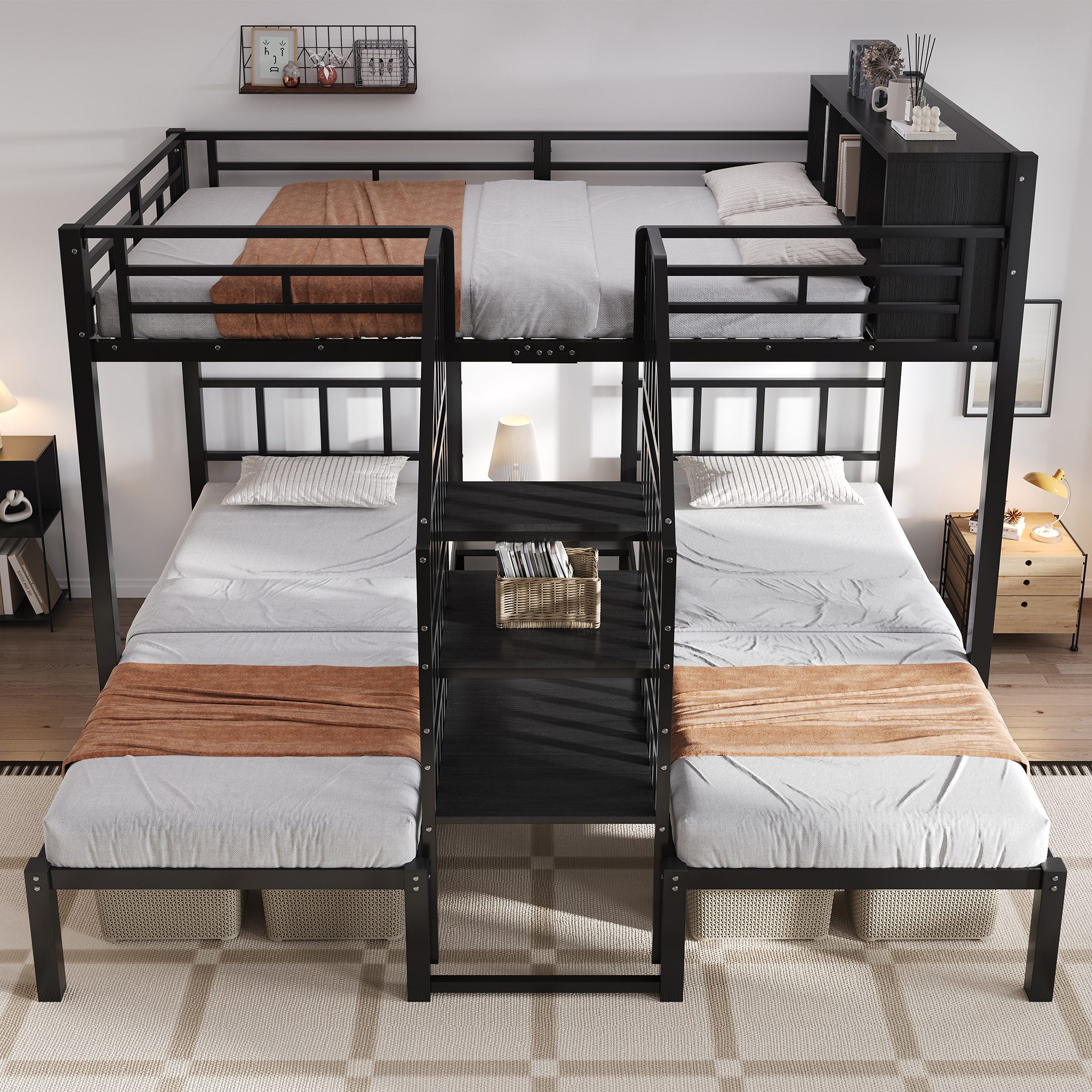 MODFU Etagenbett aus Eisen mit drei günstig online kaufen