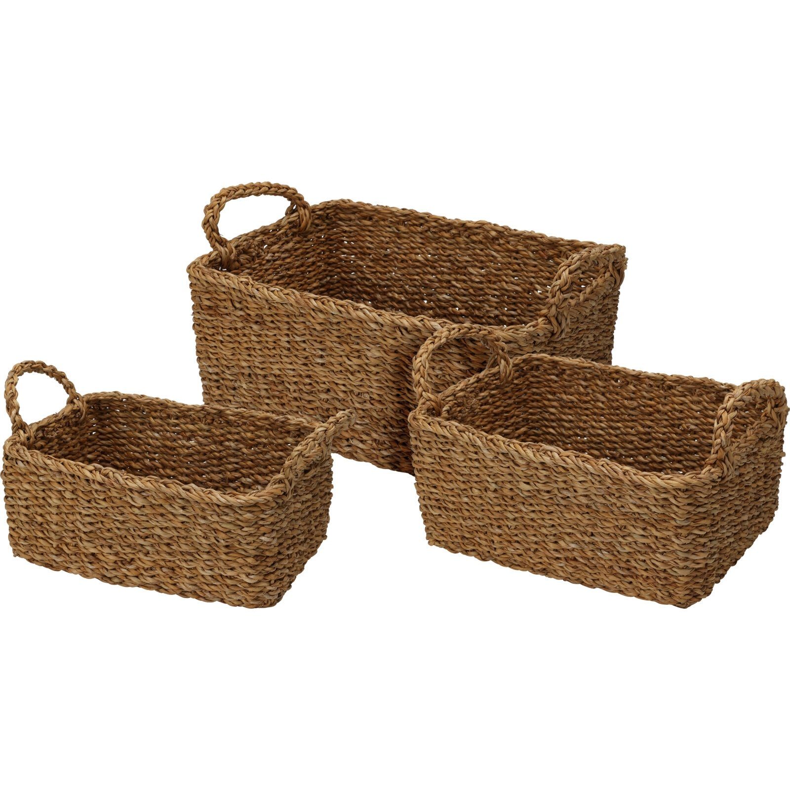 HTILiving Aufbewahrungsbox Korb 3erSet (Set, 3 St), Aufbewahrungskorb