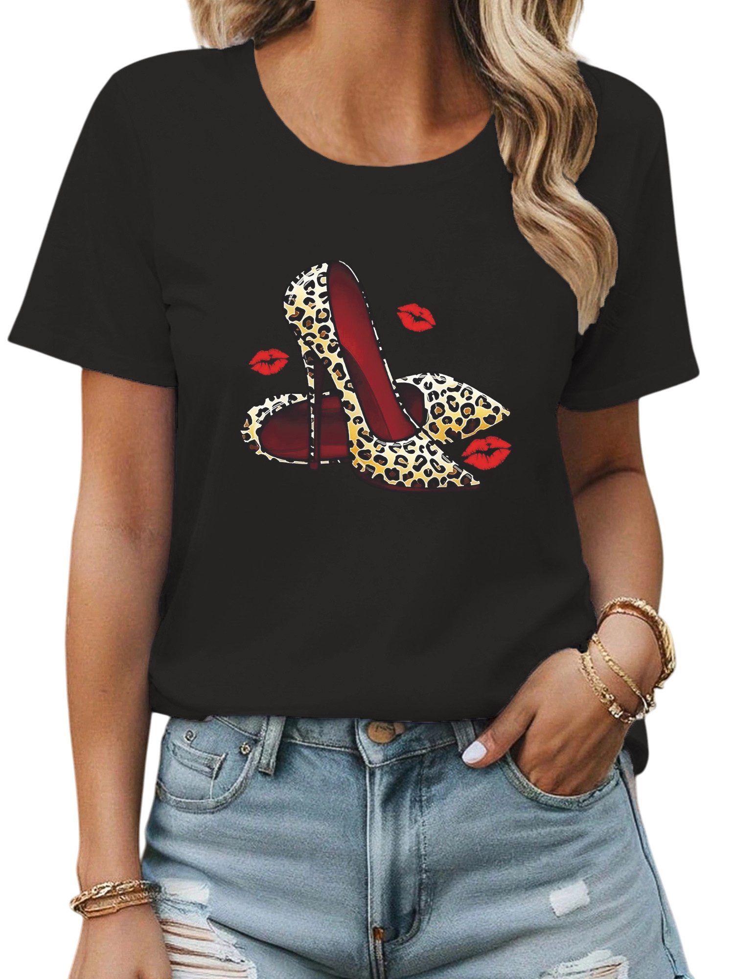 PYL Kurzarmbluse Damen Sommer Casual Bequemes günstig online kaufen