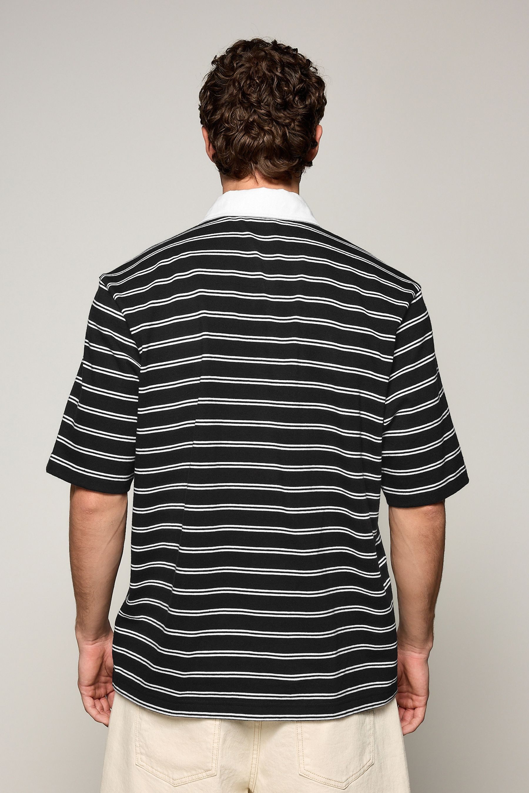 Next Rugbyshirt Kurzarmhemd mit Rugby-Streifen aus günstig online kaufen