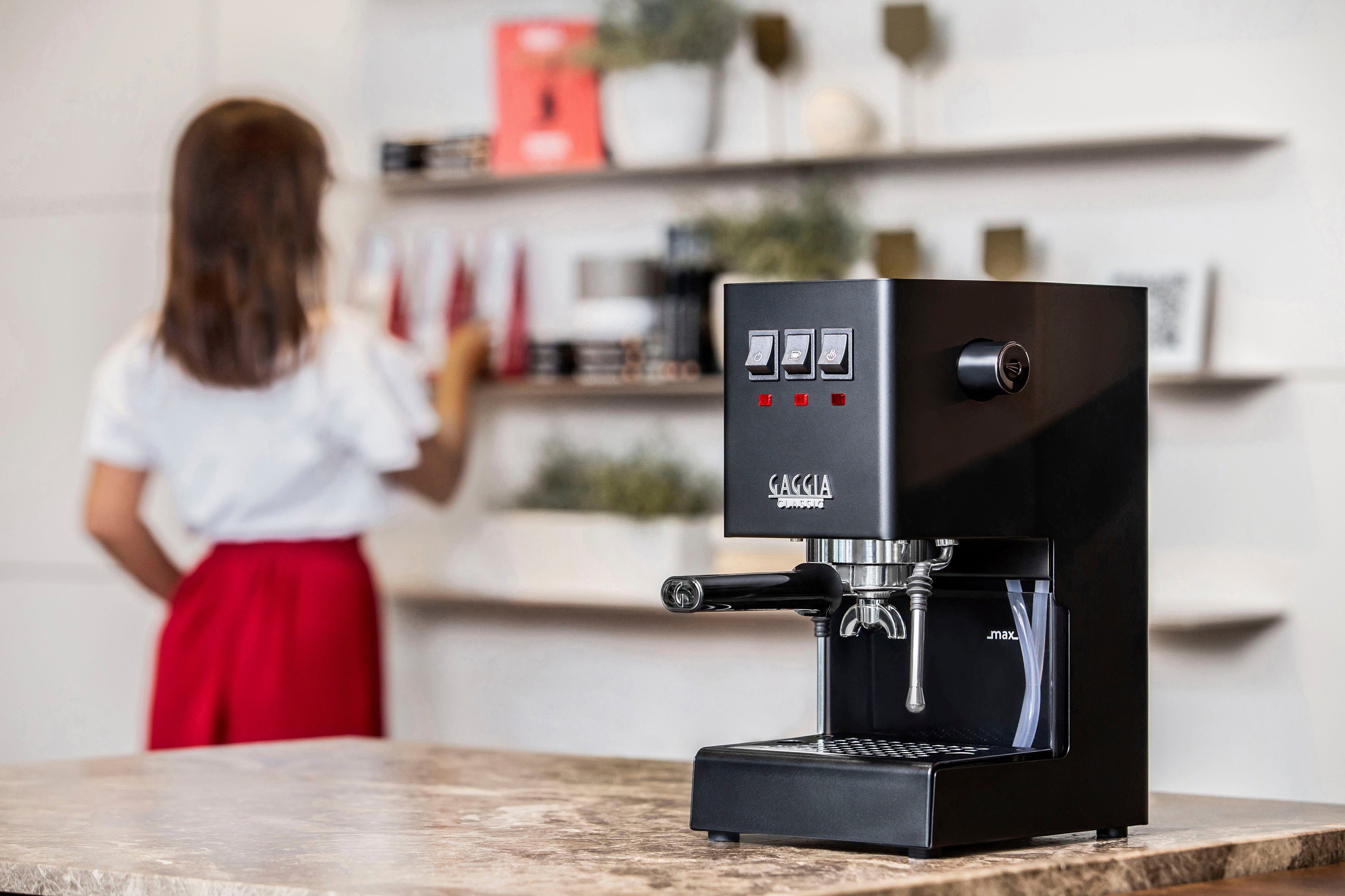 Gaggia Espressomaschine Classic Evo Thunder Black, Siebträger