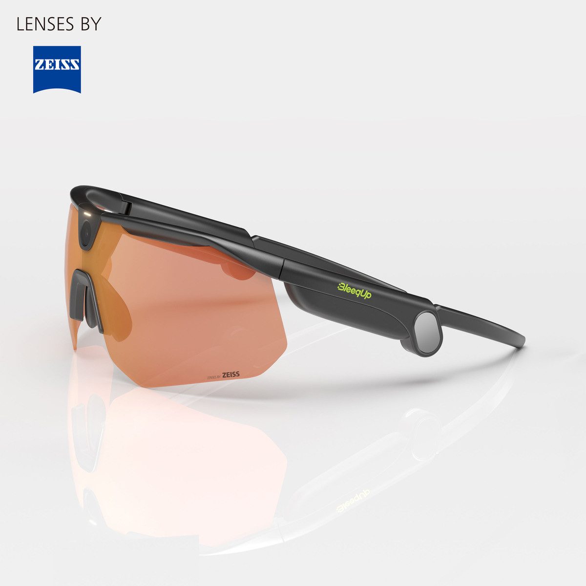 BleeqUp Sportbrille Ranger AI Sports Cam Glasses Zeiss, (1-St)