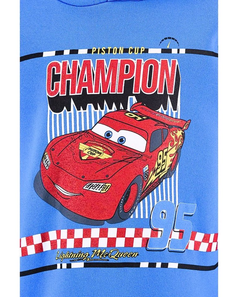 Disney Cars Hoodie Lightning McQueen Jungen Kapuzenpullover Gr. 98 - 116  cm, Kapuzenpullover für Jungen