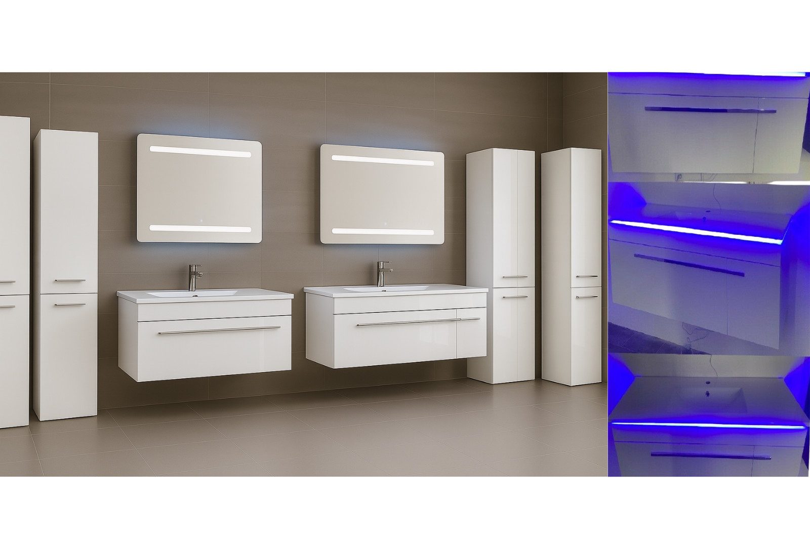 Faizee Home Badezimmer-Set Bademöbel Set