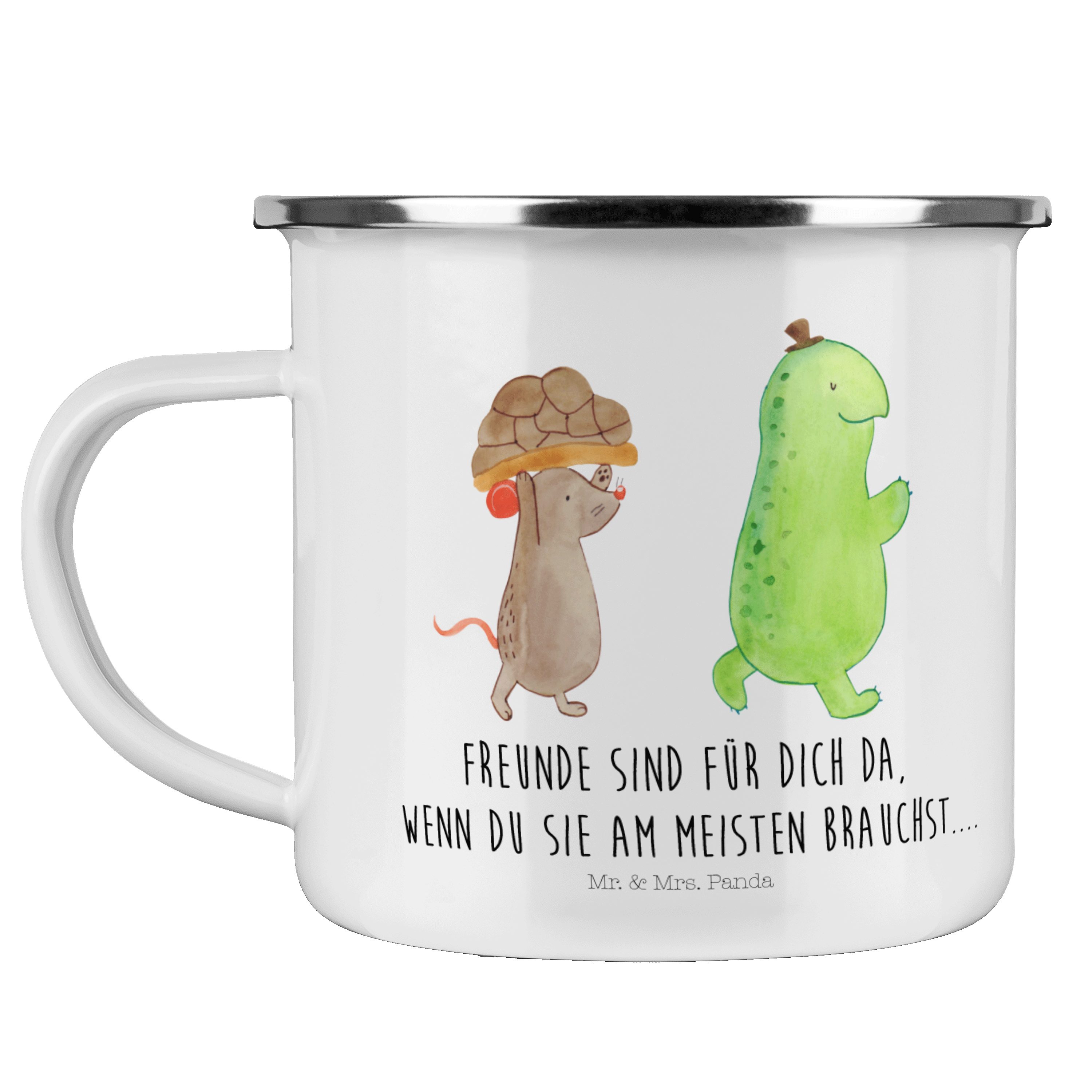 Mr. & Mrs. Panda Becher »Schildkröte & Maus Gelb Pastell Geschenk