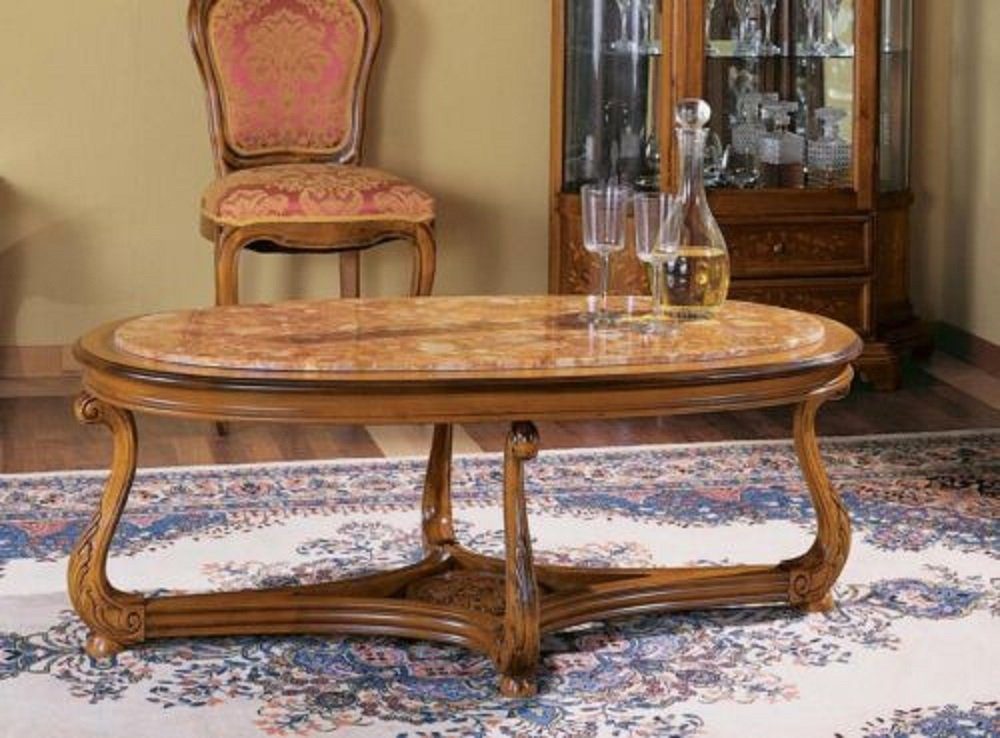 JVmoebel Couchtisch Ovaler Couchtisch Holz Tische Beistelltisch Wohnzimmer Möbel Tisch