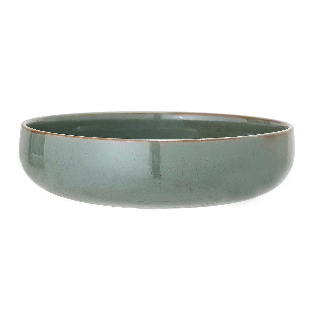 Bloomingville Schale Bloomingville Pixie Foodbowl Grün 28 cm Steingut (1 Schale), Steingut, (1 Schale)