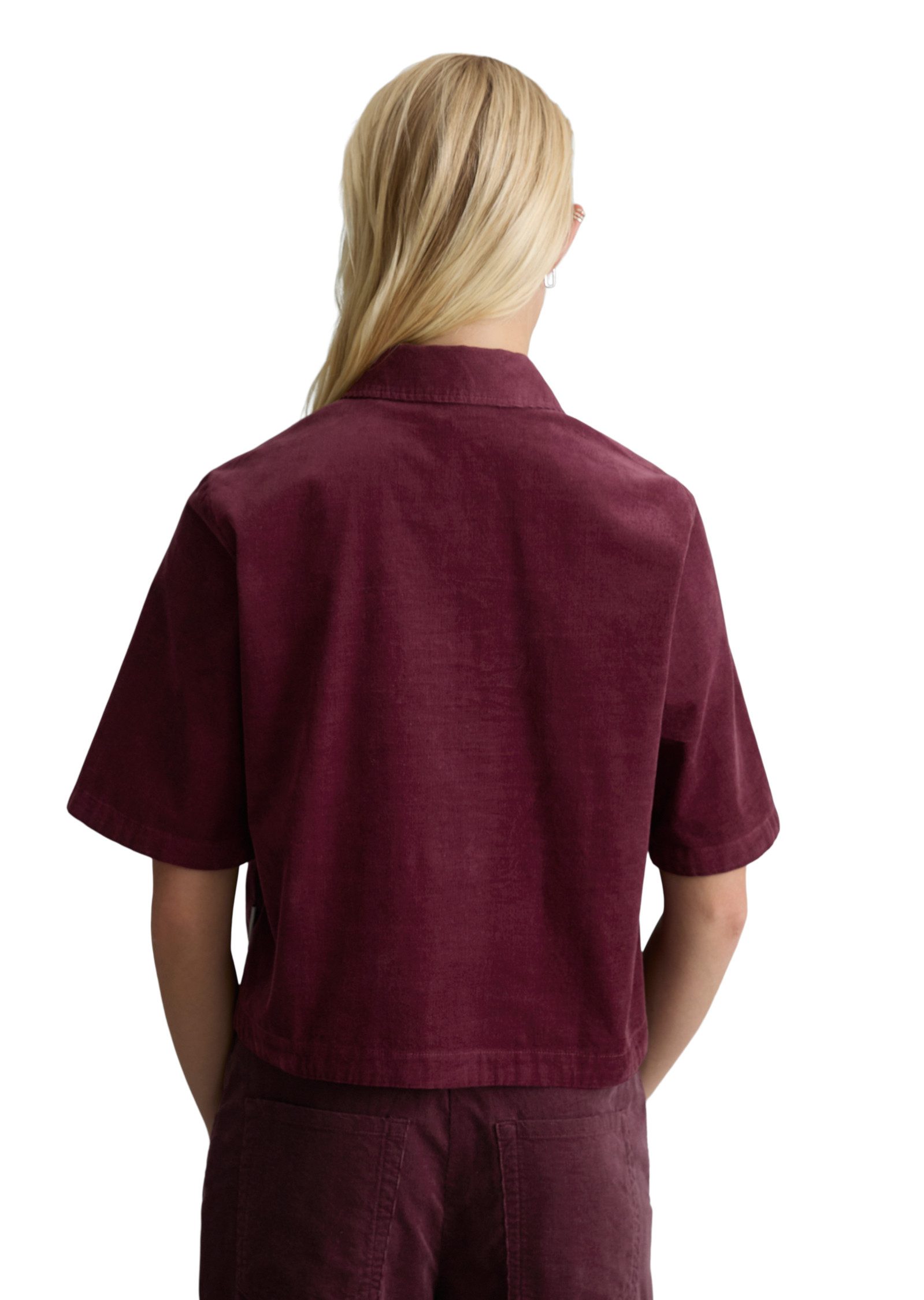 Marc O'Polo DENIM Kurzarmbluse aus Organic Cotton – Bild 3 von 5