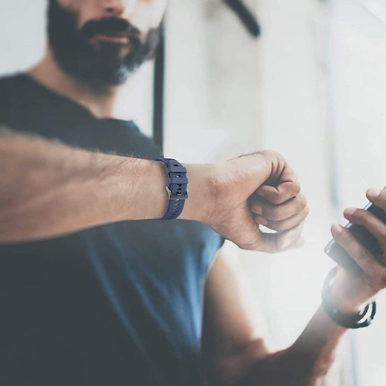 TECH PROTECT Smartwatch-Armband für Garmin Fenix 3 / 5X / 3HR / 5X Plus / 6X / 6X Pro / 7X, Schnellwechsel-System Quick Fit, wasserbeständig, hautfreundlich