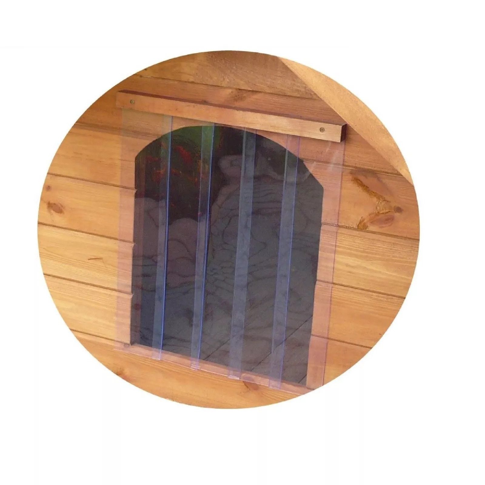 QLS Tierhaus VORHANG, zum Katzenhaus outdoor XXL Kunststoff Wetterbeständig günstig online kaufen