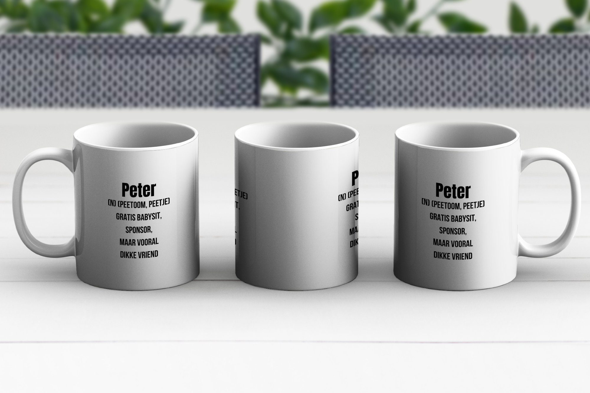 Becher, Geschenk Keramik, Peter - MuchoWow Tasse - Sprichwörter Zitat Teetasse, Kaffeetassen, Teetasse, - Bedeutung,