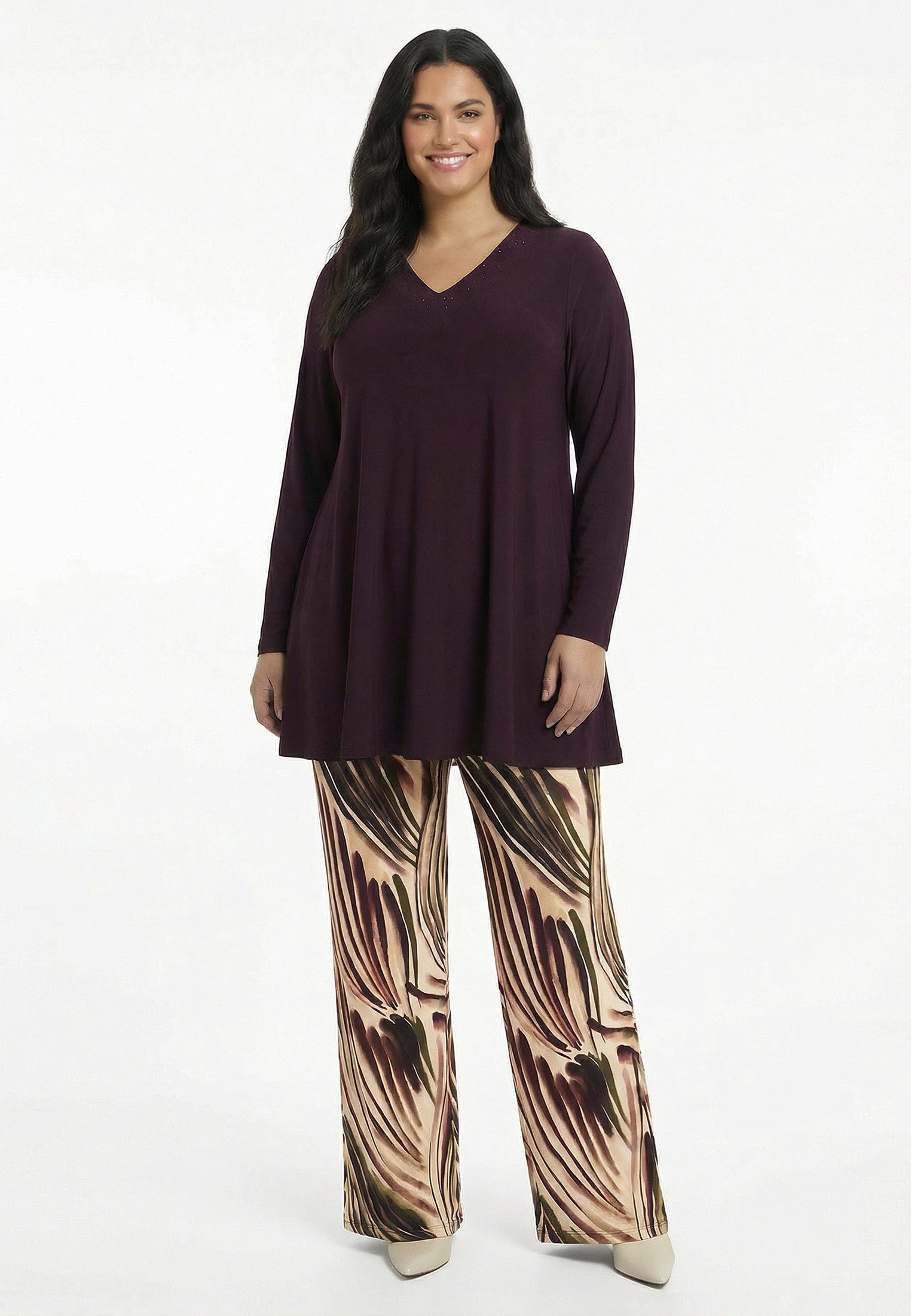 YOEK Bootcuthose Damen Hose Flare Fit