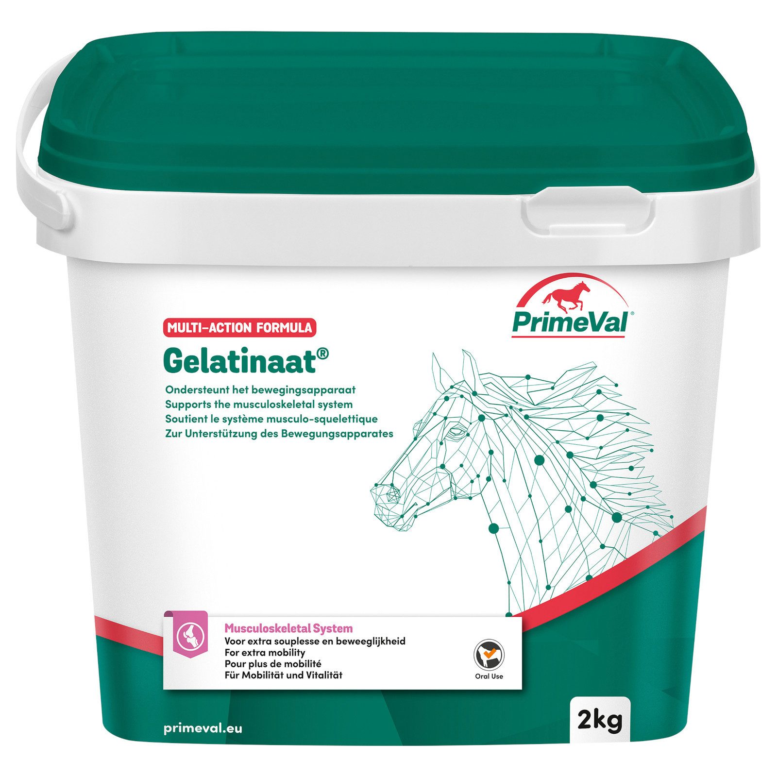 PrimeVal Gelatinaat für Pferde, fördert die Muskelkondition und den Erhalt k..., Ergänzungsfuttermittel für: Pferde