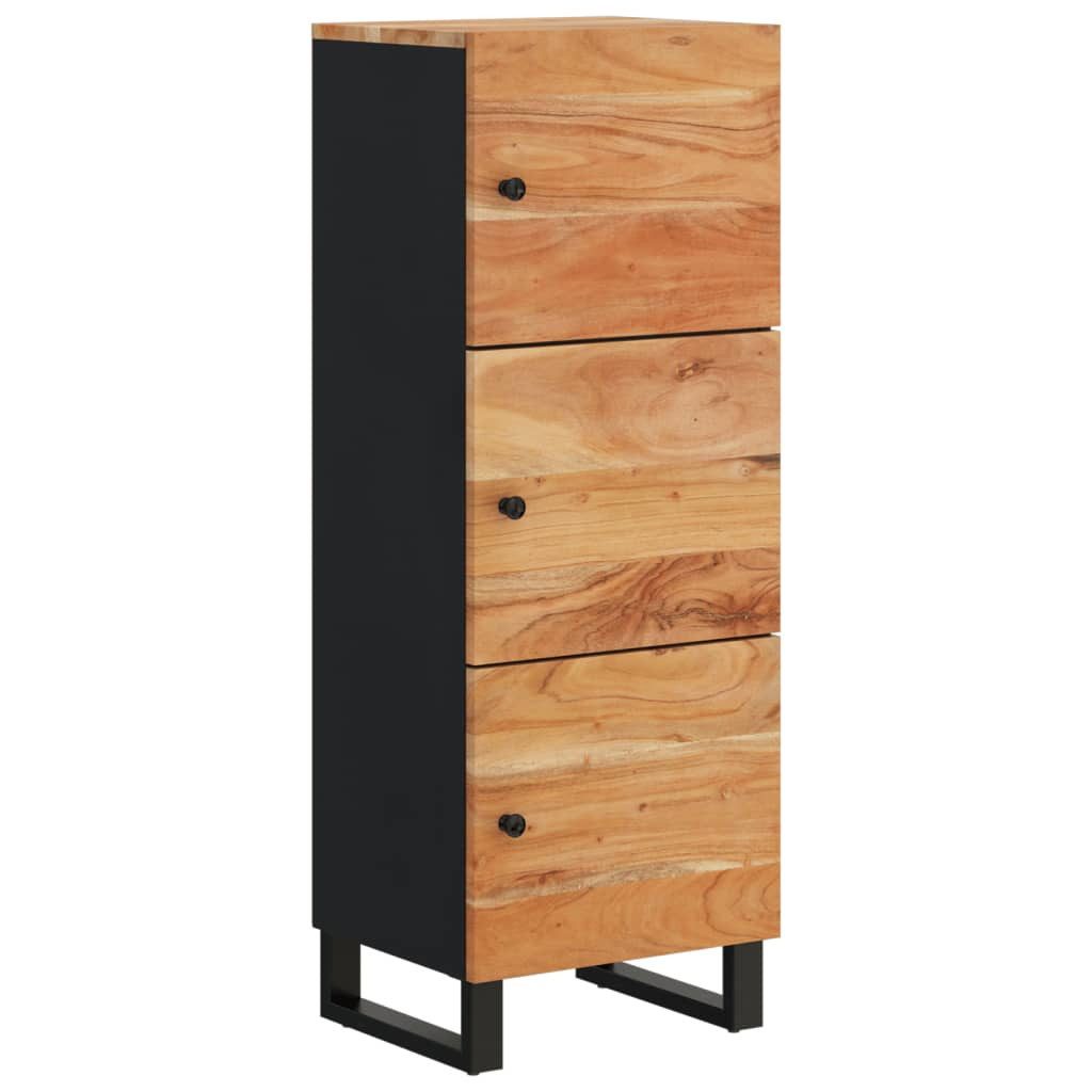 vidaXL Highboard Highboard mit 3 Türen 40x33x110 cm Massivholz & Eisen (1 St)