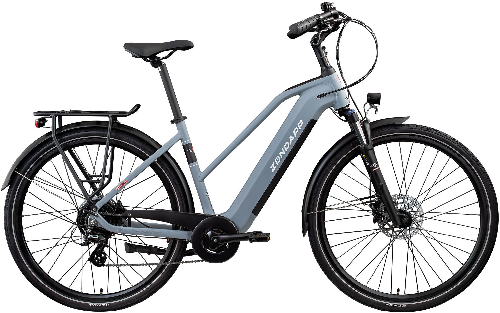 Zündapp E-Bike Trekkingrad Z810, 24 Gang Shimano Altus RD-M310 Schaltwerk, Kettenschaltung, Heckmotor, 417,6 Wh, Pedelec, Elektrofahrrad für Damen