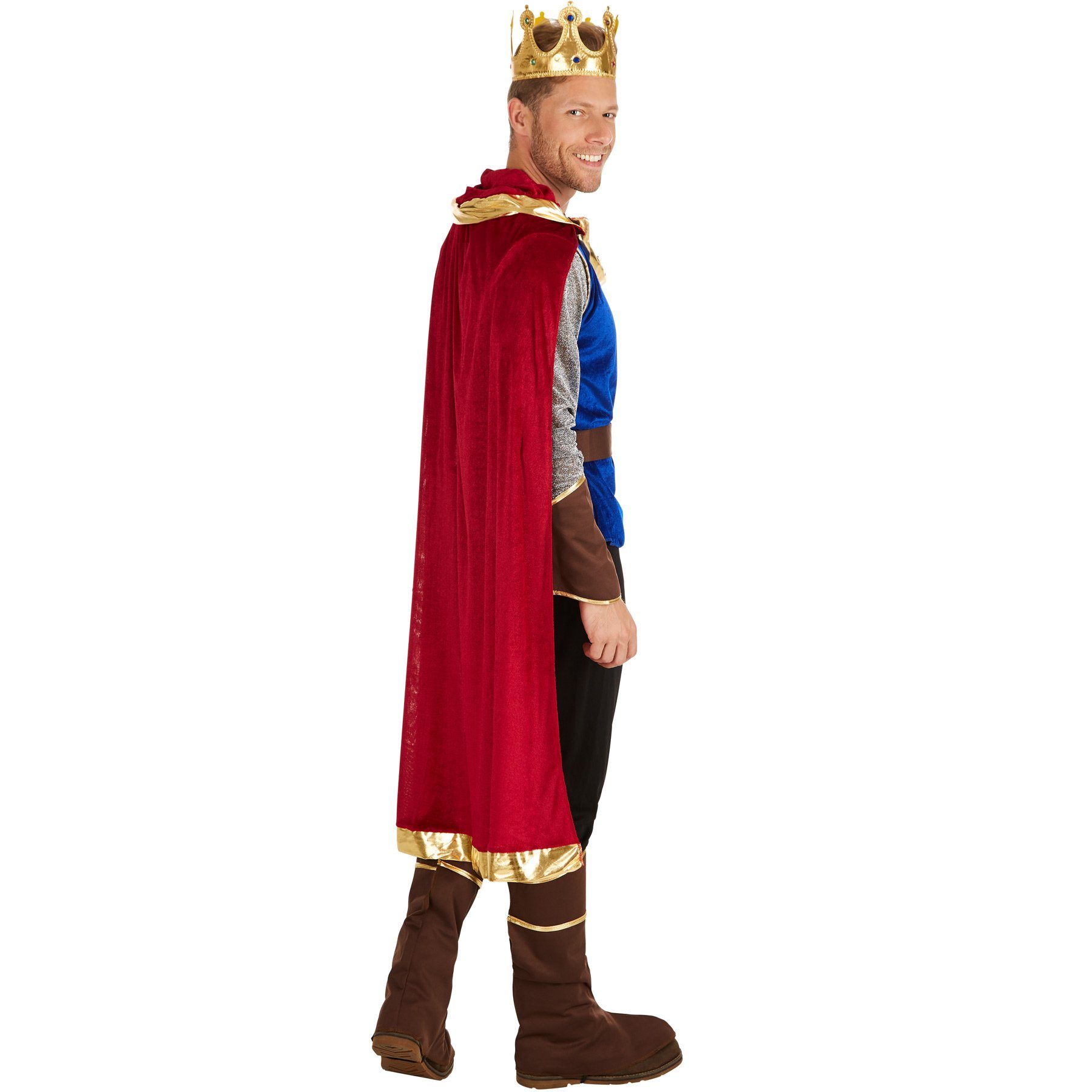 dressforfun Kostüm Herrenkostüm König, Langarmshirt mit Wappen-Aufdruck
