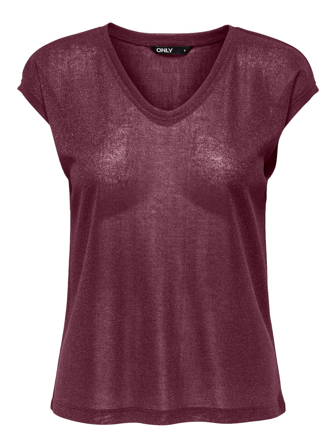 ONLY Kurzarmshirt ONLSILVERY S/S V NECK günstig online kaufen