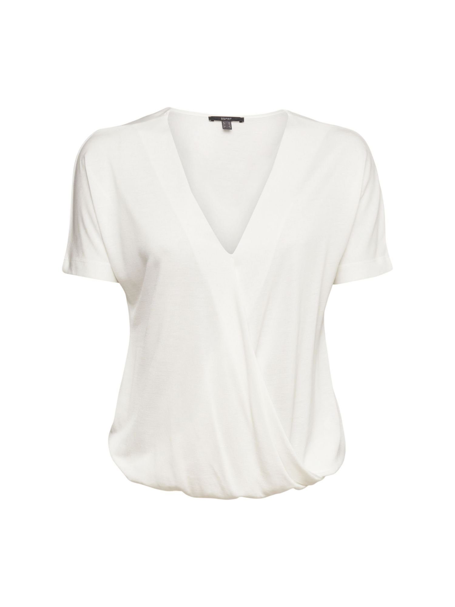 Collection WHITE T-Shirt OFF (1-tlg) Esprit Wickel-T-Shirt