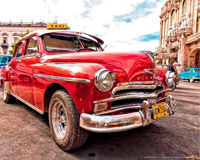Papermoon Fototapete »Old Cuba Car«, glatt-Otto