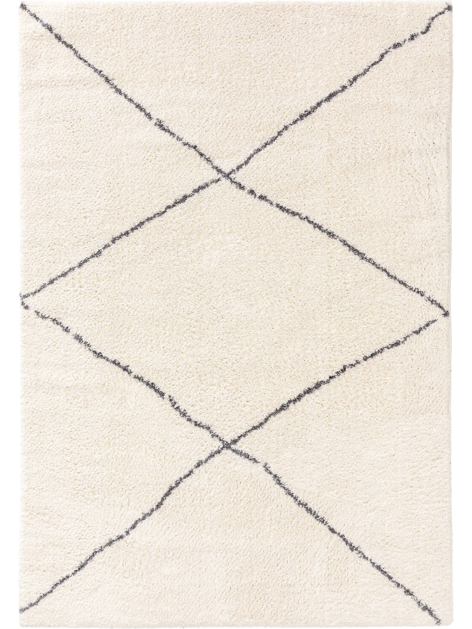 benuta Hochflor-Teppich Benno, rechteckig, Höhe: 21 mm, Kunstfaser, Berber, günstig online kaufen