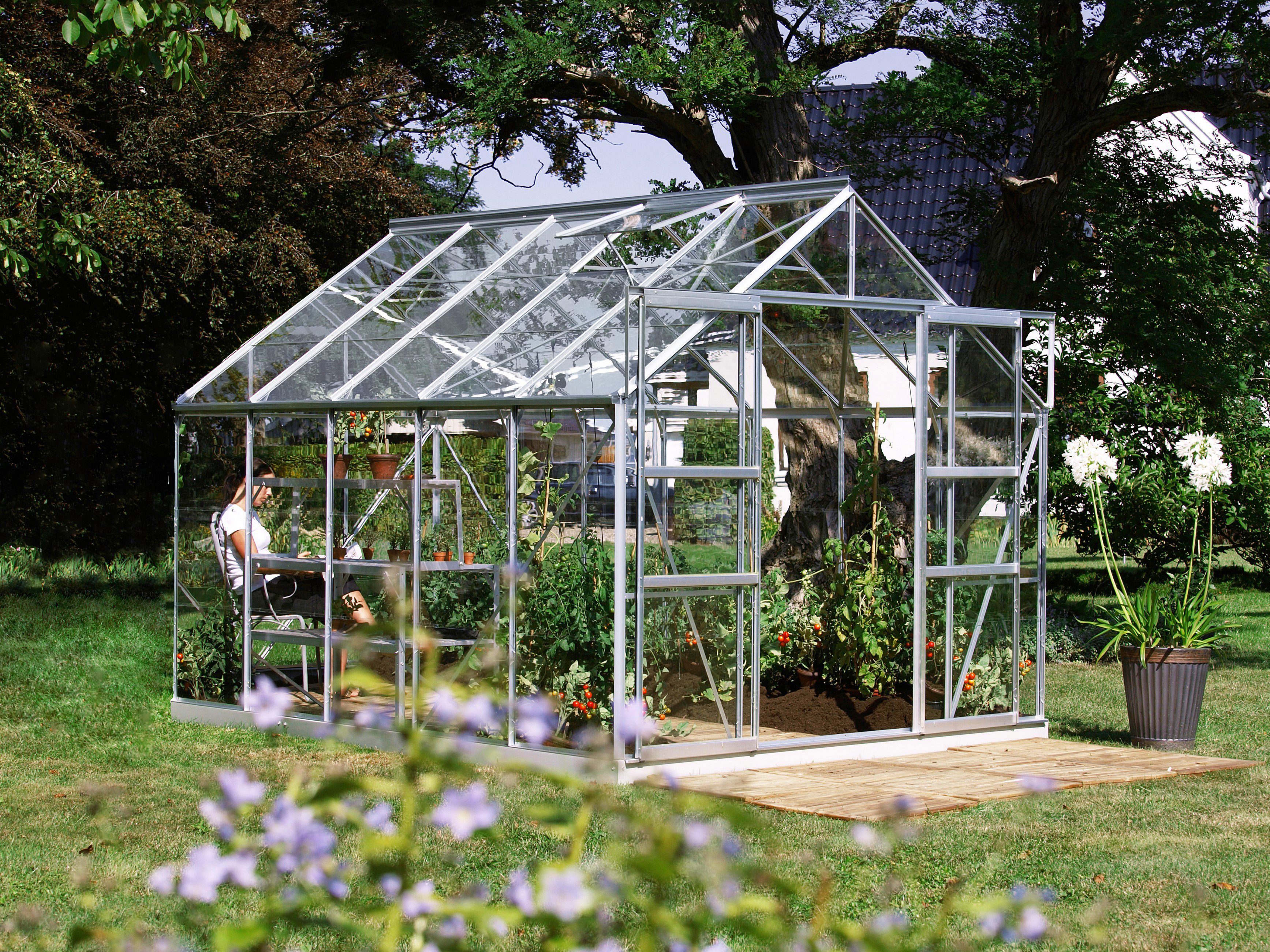 KONIFERA Gewächshaus Calisto 8300, BxTxH: 254 x 317 x 232 cm, 3 mm Wandstär günstig online kaufen
