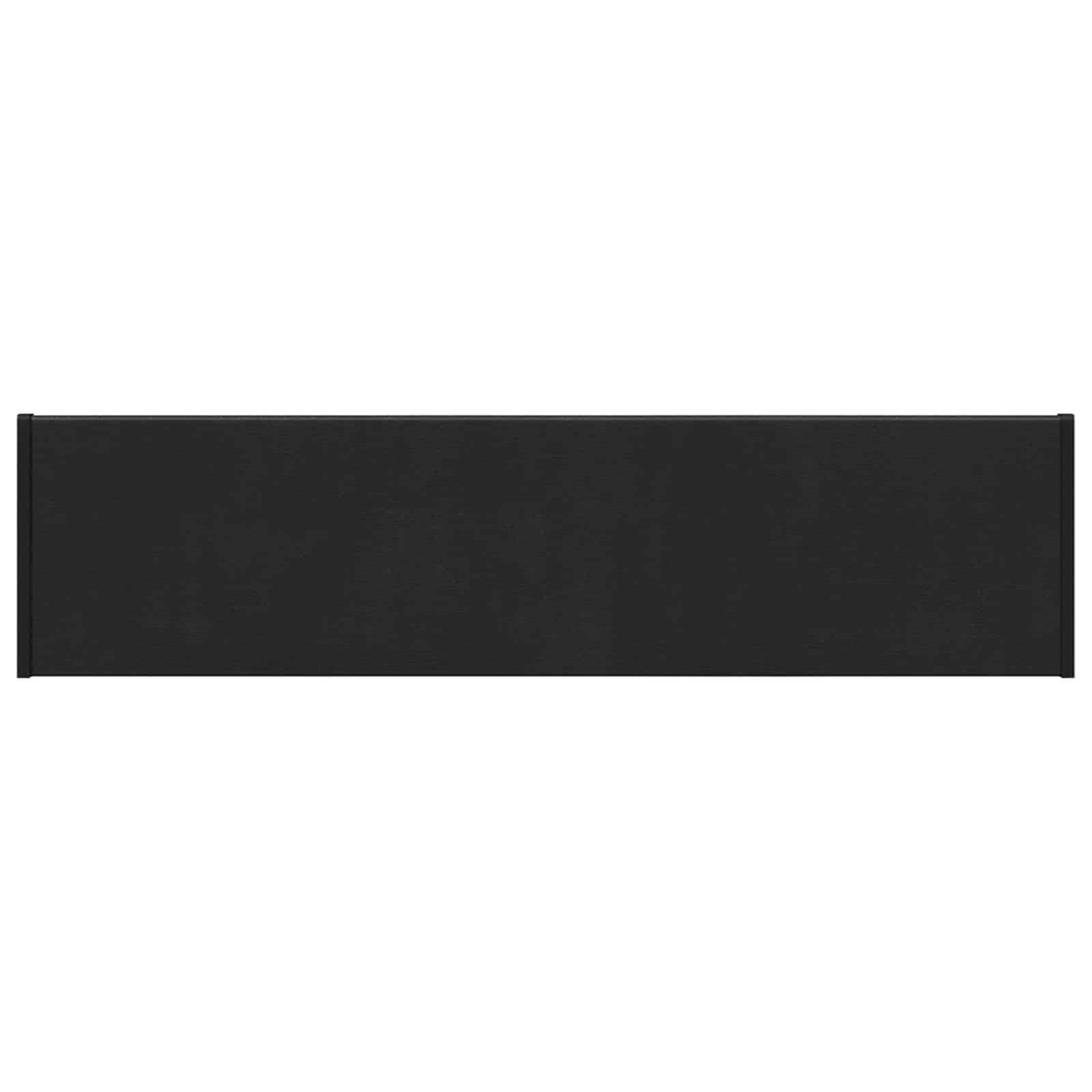 vidaXL Fensterbank Fensterbank Schwarz mit Holzmaserung 80 x 20 x 4,5 cm PVC