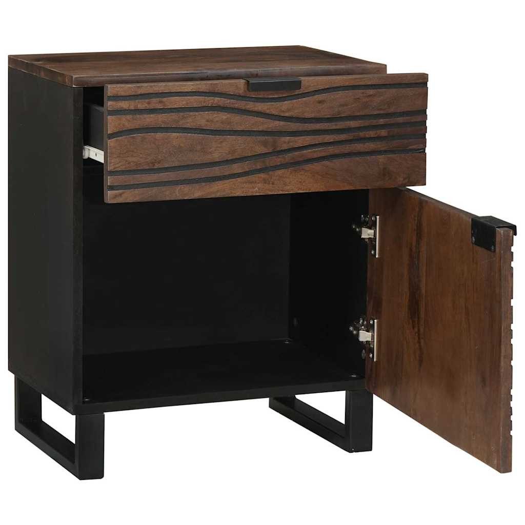 vidaXL Nachttisch Nachttisch Walnuss 50 x 33 x 60 cm Holzwerkstoff (1-St)