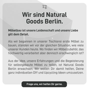 Natural Goods Berlin Wandregal LEAN, vielseitiges und pflegeleichtes Regal für Wände, 80 x 20 x 24cm
