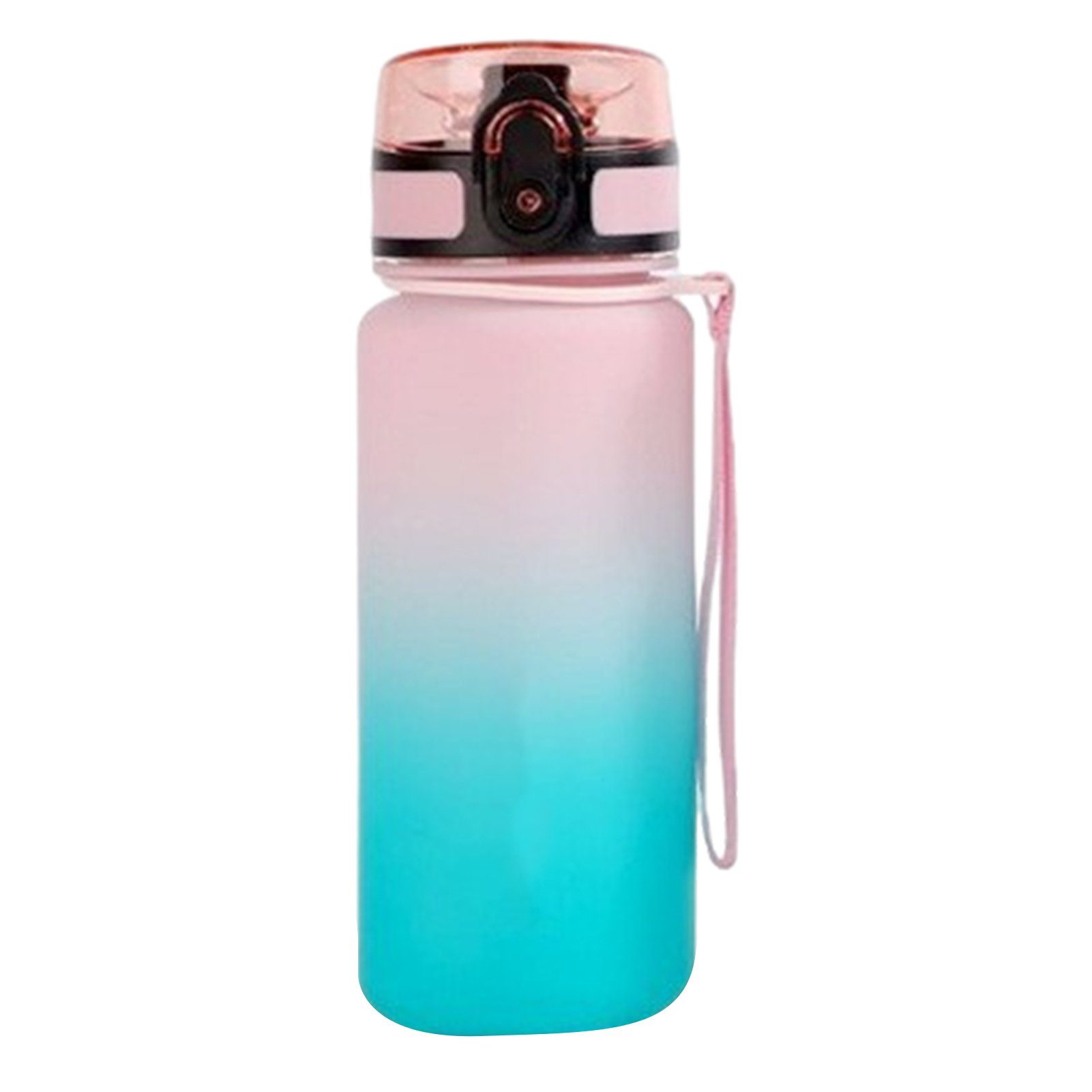 Blusmart Trinkflasche 500 Ml/650 Ml/1000 Ml Kunststoff-Sport-Wasserbecher, Trinkflasche, Trinkflasche pink green 500ml