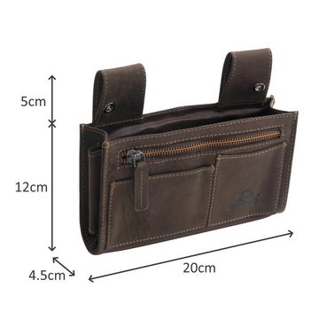 Woodland Kellnerbörse Woodland - Leder Holster Kellner Börse Taxibörse Kellnertasche - Dunke