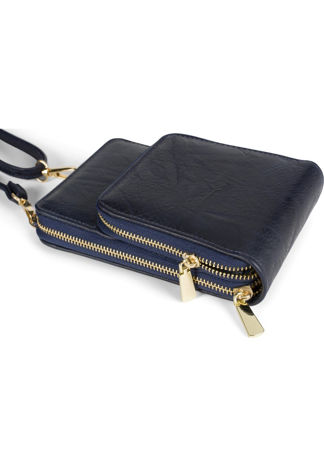 RFID Mini Bag Umhängetasche Dunkelblau styleBREAKER Schutz (1-tlg), Einfarbig Mini -