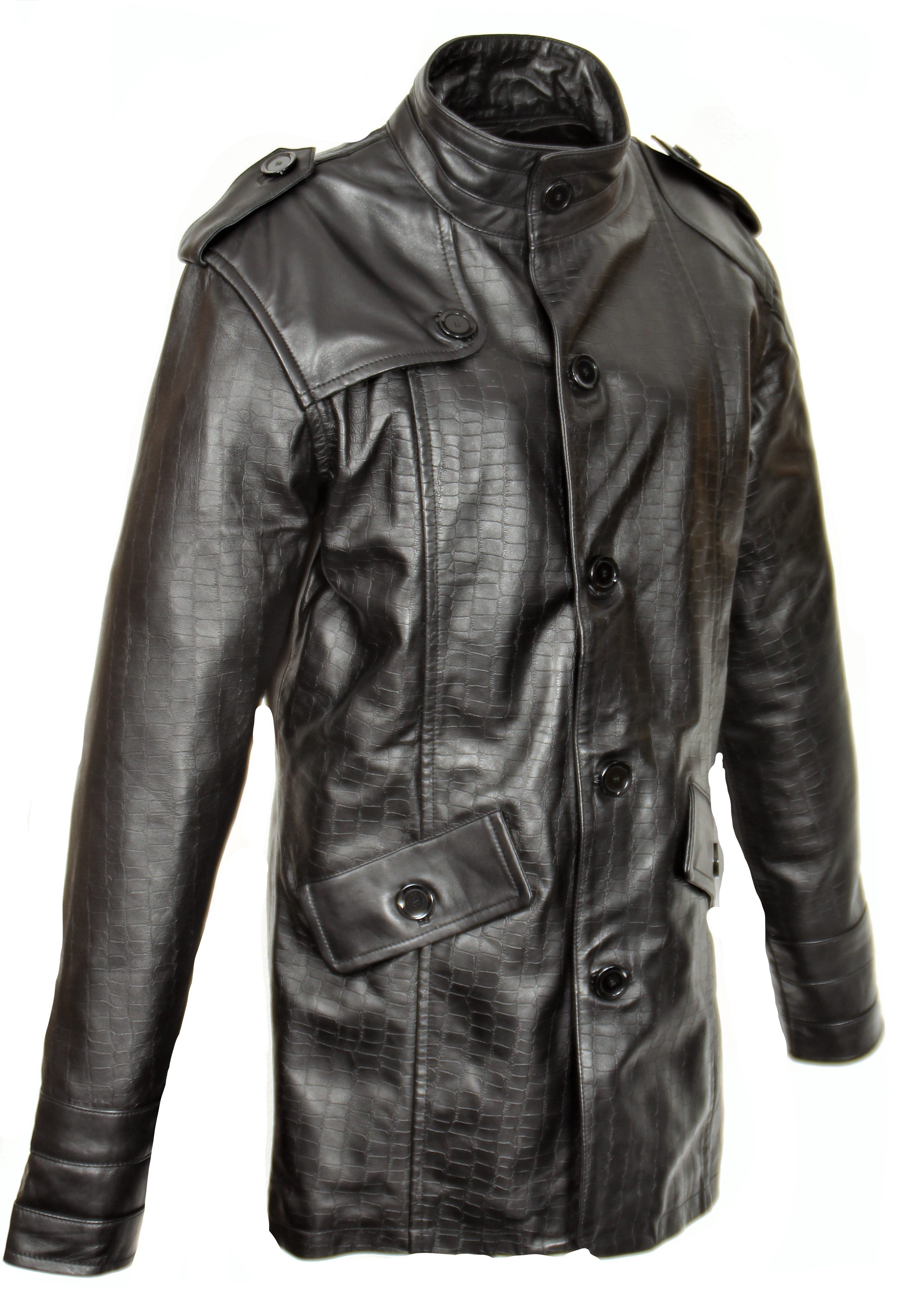 Be Noble Lederjacke Kurzmantel Leder Kurzmantel mit interessanten Details Größe S
