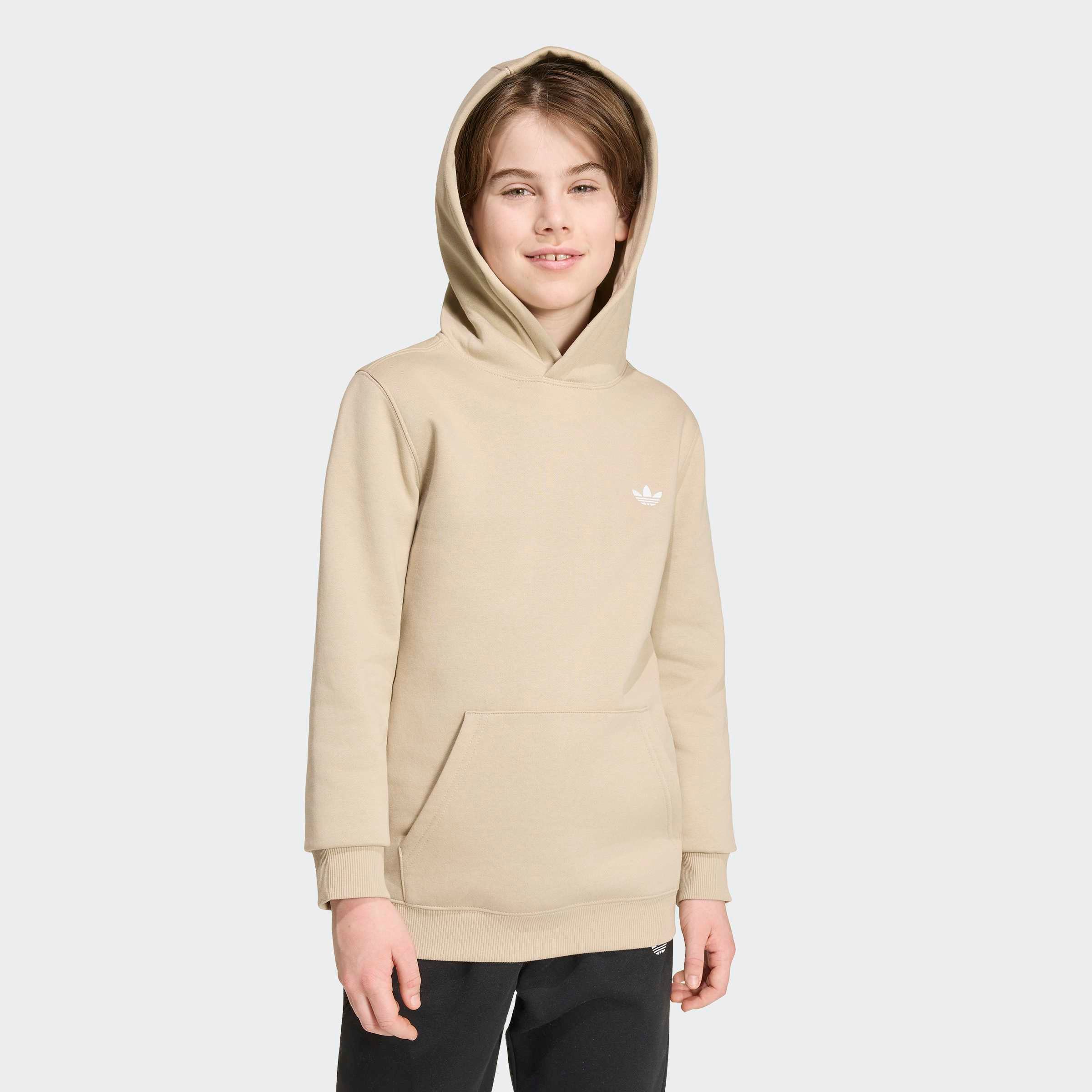 adidas Originals Kapuzensweatshirt REGULAR HOODIE für Kinder, mit Kapuze, ohne Verschluss, aus Baumwolle und Polyester