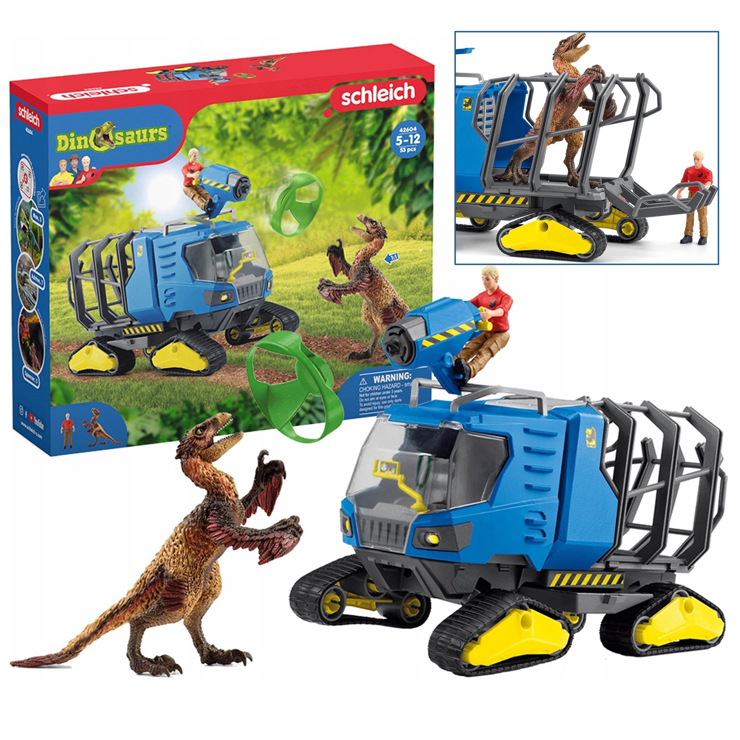 Schleich® Spielfigur Schleich Dinosaurus - Dinosaurier-Erkundungsfahrzeug, Kinderfiguren 4+