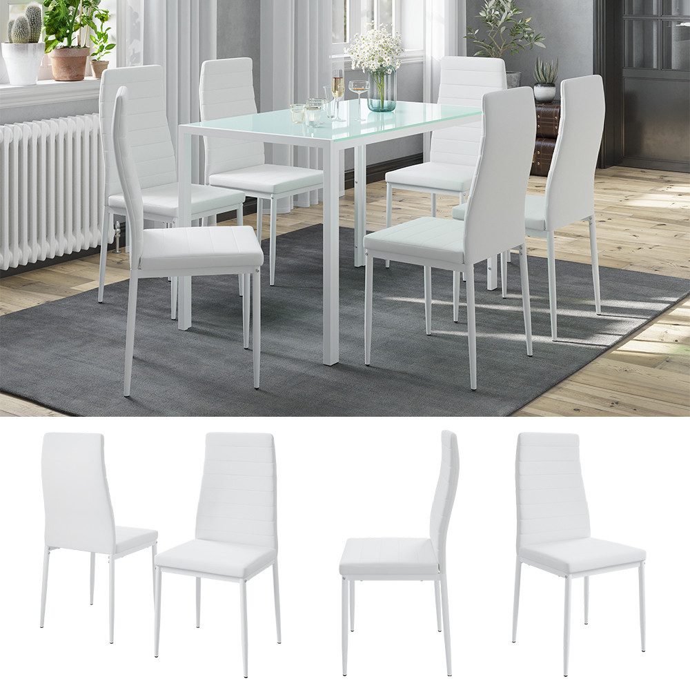 Vicco Esszimmerstuhl Grand, Weiß, 42.5 x 48 cm 6er Set (6 St)