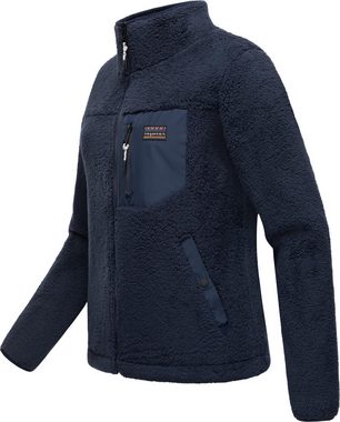 Ragwear Plüschjacke Alaris Kuschelige Fleecejacke mit Brusttasche